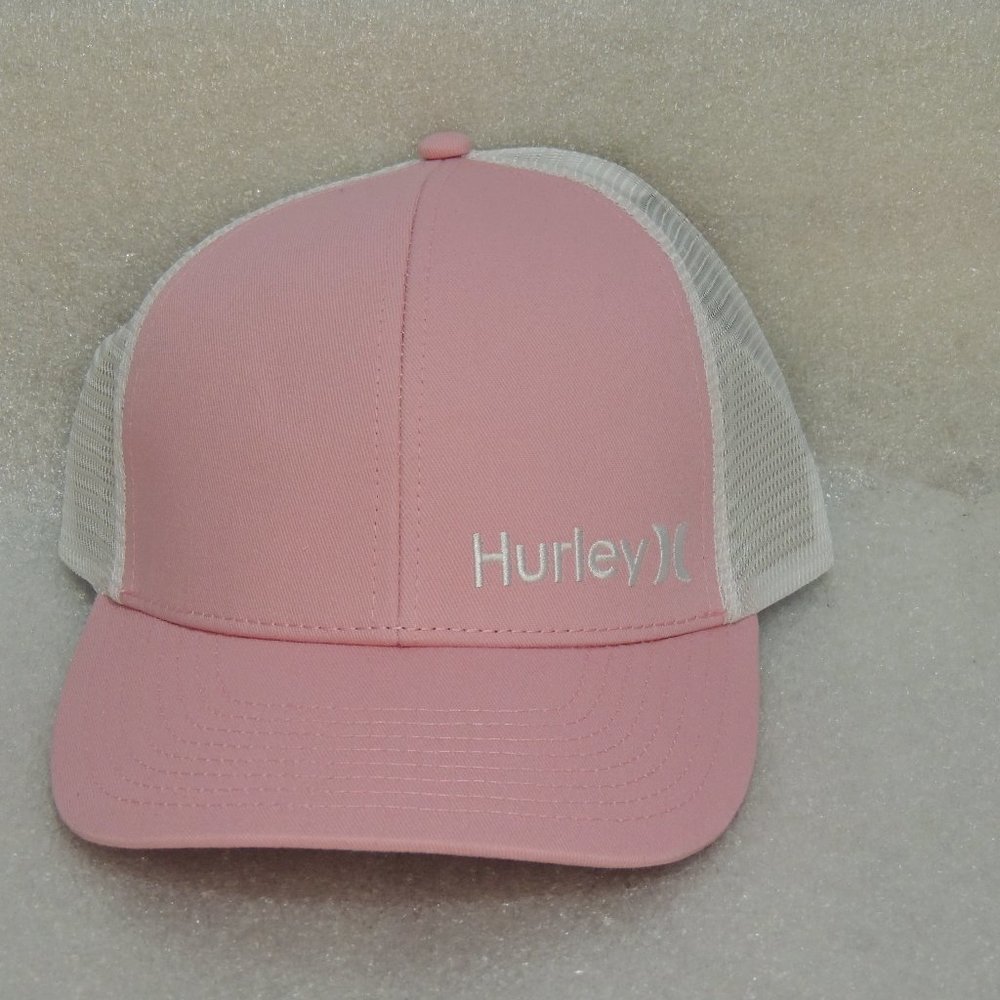 Hurley Pink/White Trucker Hat - NWT